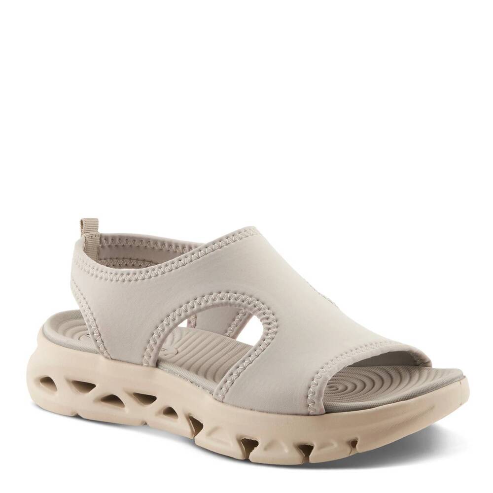 NEW SPRING STEP SHOES women's flexus guzman cushiony sandal in grey